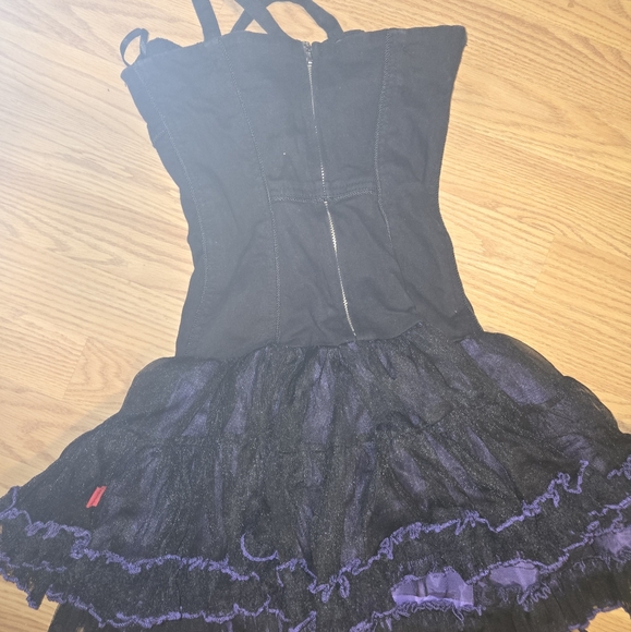 TRIPP NYC black/purple dress - Picture 5 of 8